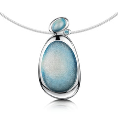 Shoreline Pebble Statement Necklace in Sterling Silver by Sheila Fleet Jewellery