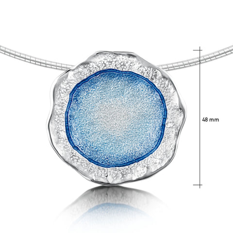 Lunar Occasion Necklace in Lunar Blue Enamel