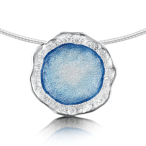 Lunar Sterling Silver Occasion Enamel Necklace by Sheila Fleet Jewellery