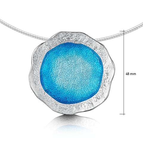 Lunar Bright Occasion Necklace in Light Tropical Enamel by Sheila Fleet Jewellery