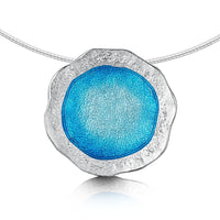 Lunar Bright Occasion Necklace in Light Tropical Enamel by Sheila Fleet Jewellery