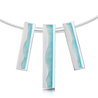 Island Panorama Statement Necklace in Shallows Enamel