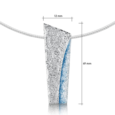 Standing Stones Enamel Statement Necklace in Sterling Silver by Sheila Fleet Jewellery
