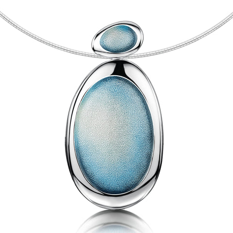 Shoreline Pebble Statement Necklace in Sterling Silver by Sheila Fleet Jewellery