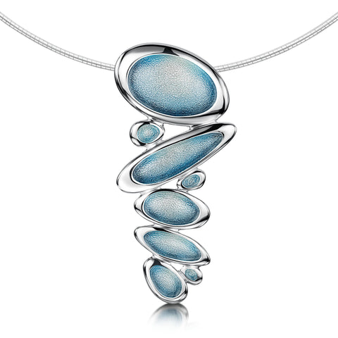 Shoreline Pebble Cluster Statement Necklace by Sheila Fleet Jewellery