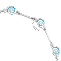 Skara Spiral Enamel Necklace by Sheila Fleet Jewellery