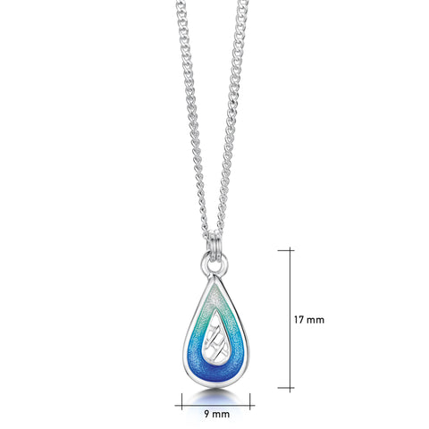 Tidal Treasures Petite Pendant in Ocean Hue Enamel