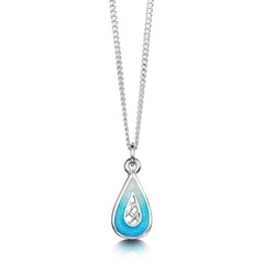 Tidal Treasures Petite Pendant in Shallows Enamel by Sheila Fleet Jewellery (EP00205-SHAL)