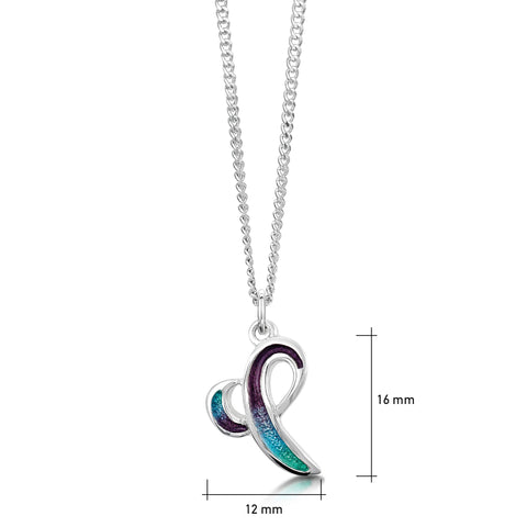 Scapa Flow Petite Enamel Pendant in Sterling Silver