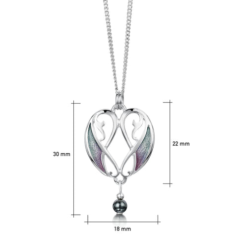 Mill Sands Enamel Petite Pendant with Hematite