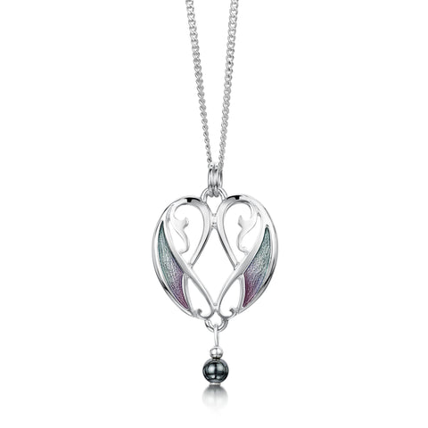 Mill Sands Enamel Petite Pendant with Hematite