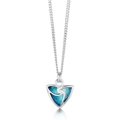 Turning Tides Petite Pendant in Storm Enamel by Sheila Fleet Jewellery