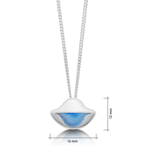 Lomond Reflections Petite Pendant Necklace in Dawn Enamel