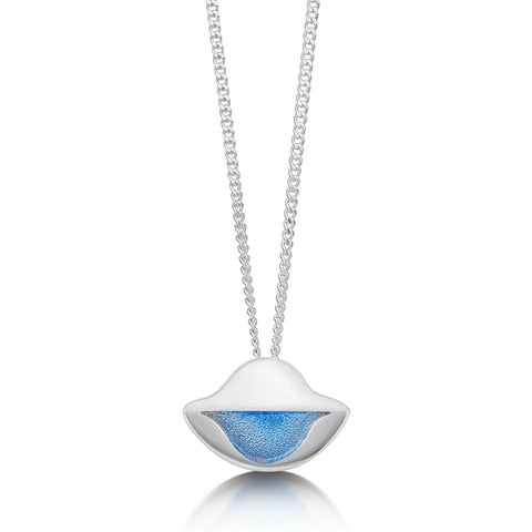 Lomond Reflections Petite Pendant Necklace in Dawn Enamel