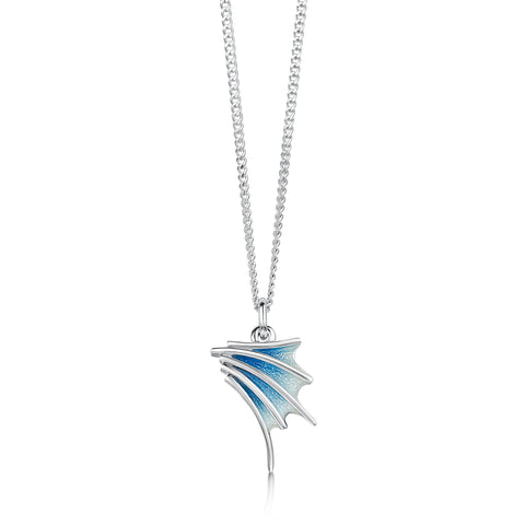 Cascade Small Enamel Pendant in Sterling Silver by Sheila Fleet Jewellery