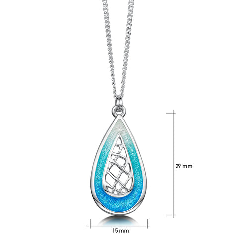 Tidal Treasures Small Pendant in Shallows Enamel