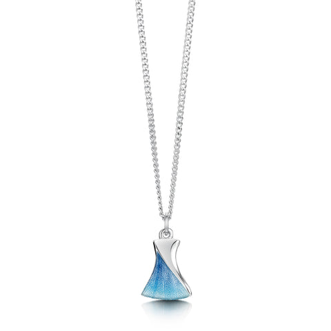 Symphony Small Enamel Pendant in Sterling Silver