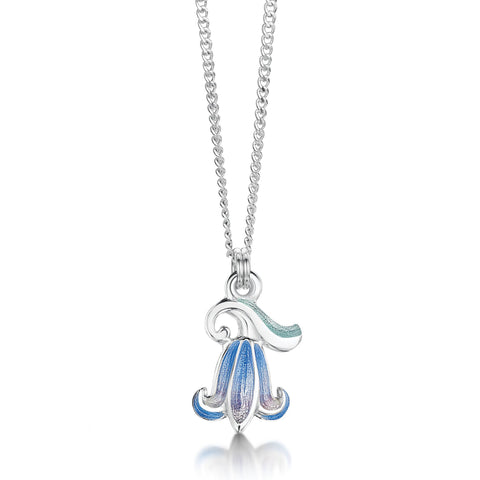 Bluebell Small Pendant Necklace in Sterling Silver by Sheila Fleet Jewellery