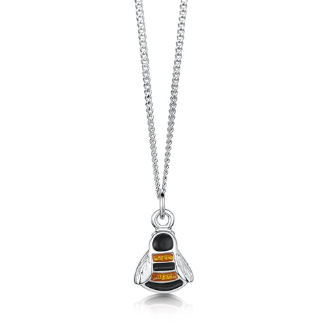 Bumblebee Small Pendant in Sterling Silver by Sheila Fleet Jewellery