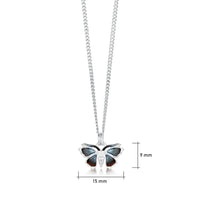 Red Admiral Butterfly Small Enamel Pendant by Sheila Fleet Jewellery