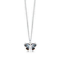 Red Admiral Butterfly Small Enamel Pendant by Sheila Fleet Jewellery