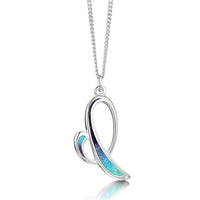 Scapa Flow Enamel Small Pendant Necklace in Sterling Silver