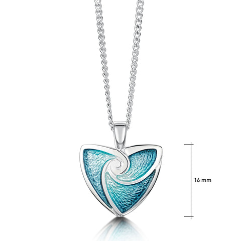 Turning Tides Small Pendant in Storm Enamel