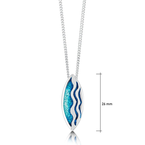 Sands of Time Small Pendant in Sterling Silver by Sheila Fleet Jewellery