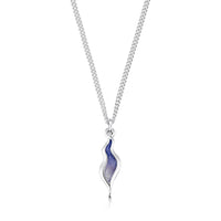 River Ripples Small Pendant Necklace in Lilac Haze Enamel by Sheila Fleet Jewellery