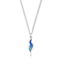 River Ripples Small Pendant Necklace in Summer Splash Enamel by Sheila Fleet Jewellery