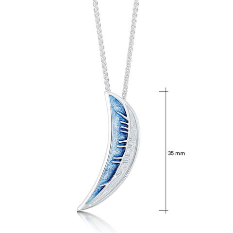 Skyran ‘Moon’ Pendant Necklace in Twilight Enamel