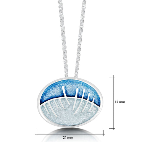 Skyran ‘She’ Pendant Necklace in Twilight Enamel