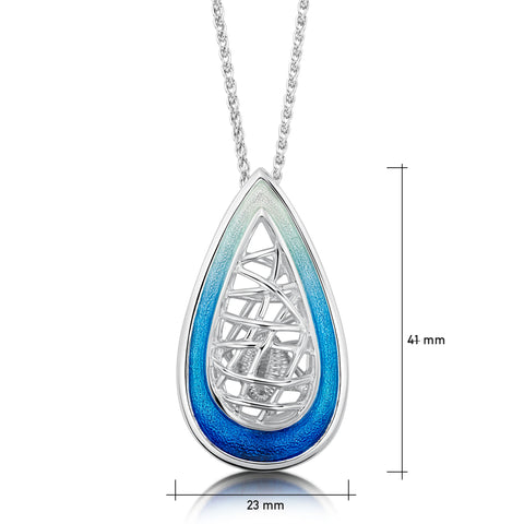 Tidal Treasures Pendant Necklace in Pentland Enamel & Pentland Enamel by Sheila Fleet Jewellery