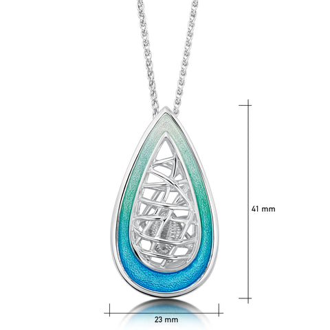 Tidal Treasures Pendant Necklace in Shallows Enamel