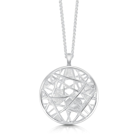 Creel Cage Pendant Necklace in Pentland Enamel by Sheila Fleet Jewellery