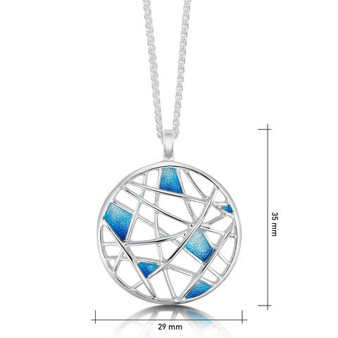 Creel Pendant Necklace in Pentland Enamel