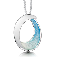 Sea & Surf Pendant Necklace in Ice Enamel by Sheila Fleet Jewellery