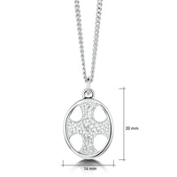 Cross of the Kirk Silver Pendant in Crystal Enamel by Sheila Fleet Jewellery