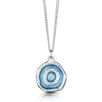 Brodgar Eye Enamelled Pendant Necklace in Sterling Silver by Sheila Fleet Jewellery