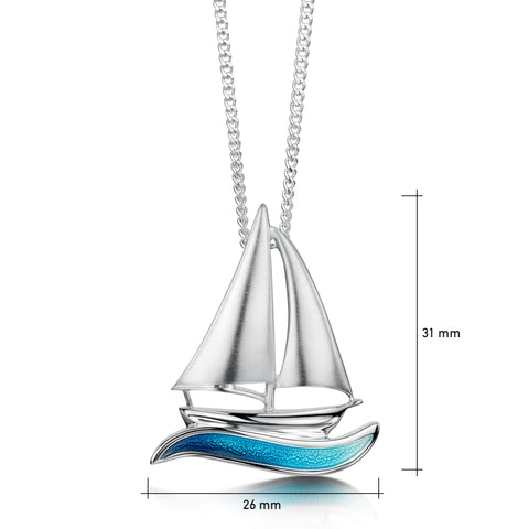 Orkney Yole Pendant in Tempest Enamel