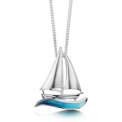 Orkney Yole Pendant in Tempest Enamel by Sheila Fleet Jewellery
