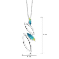 Seasons Silver Pendant Necklace in Summer Enamel by Sheila Fleet Jewellery