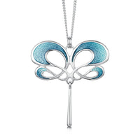 Storm Enamel Pendant Necklace in Sterling Silver by Sheila Fleet Jewellery