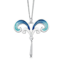 Bow Waves Pendant in Sterling Silver by Sheila Fleet Jewellery