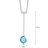 Skara Spiral Long Pendant Necklace by Sheila Fleet Jewellery