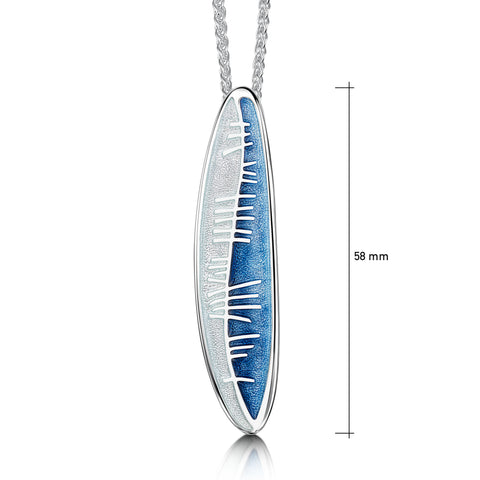 Skyran ‘Utiseta’ Dress Pendant Necklace in Twilight Enamel