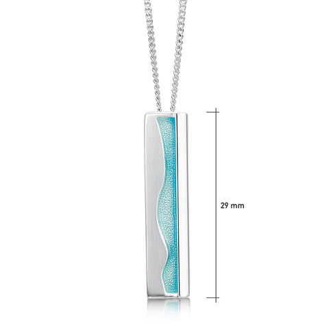 Island Panorama Dress Pendant in Shallows Enamel