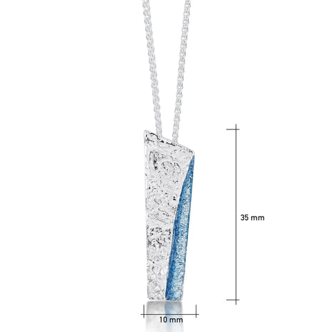 Standing Stones Enamel Dress Pendant in Sterling Silver by Sheila Fleet Jewellery