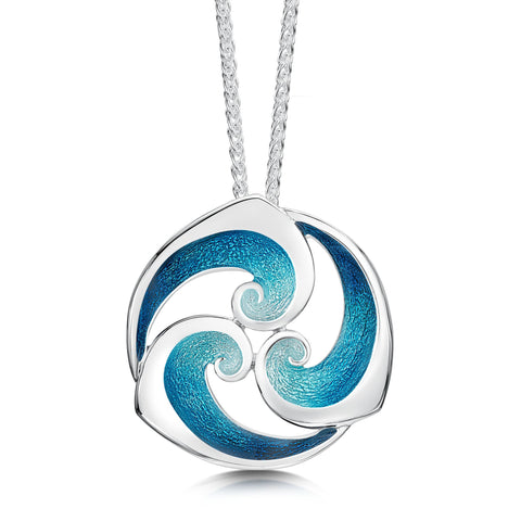 Breckon Dress Pendant Necklace in Sterling Silver by Sheila Fleet Jewellery