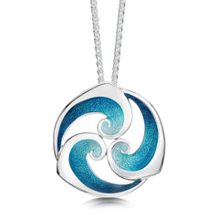 Breckon Dress Pendant Necklace in Sterling Silver by Sheila Fleet Jewellery